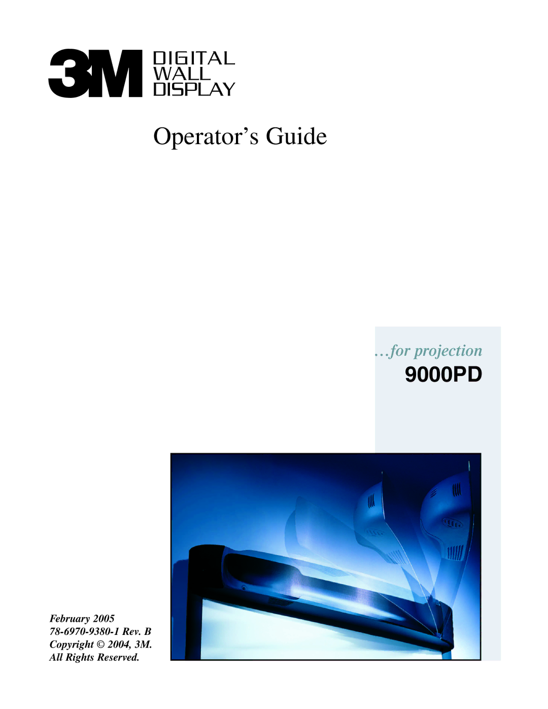 3M 9000PD manual Operator’s Guide 