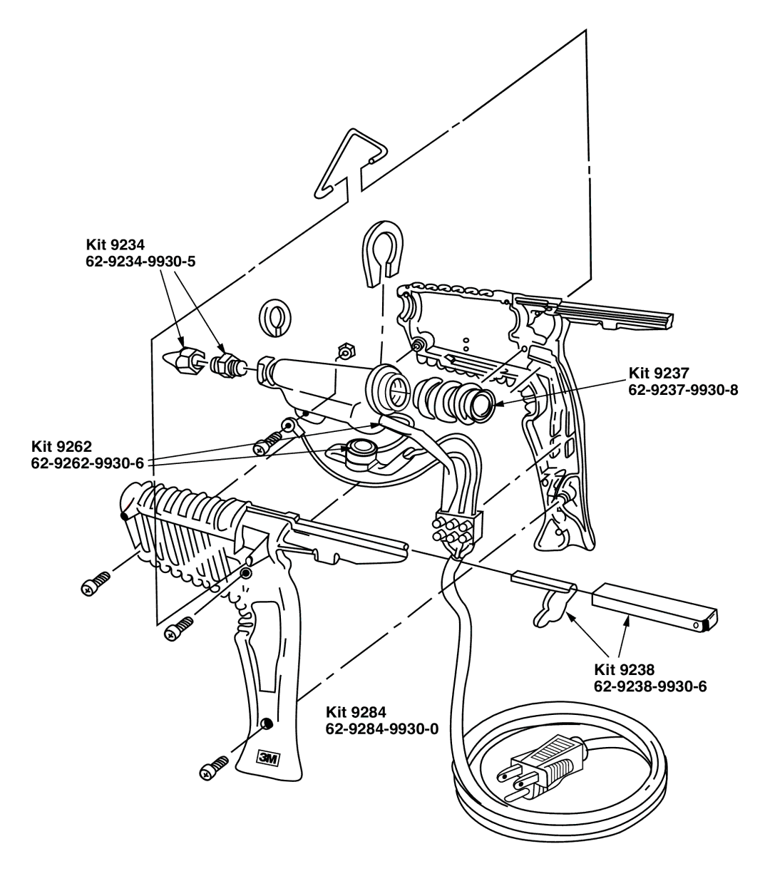 3M 9262 62-9262-9930-6, 9284 62-9284-9930-0, 9238 62-9238-9930-6, 9237 62-9237-9930-8, 9234 62-9234-9930-5 owner manual Kit 