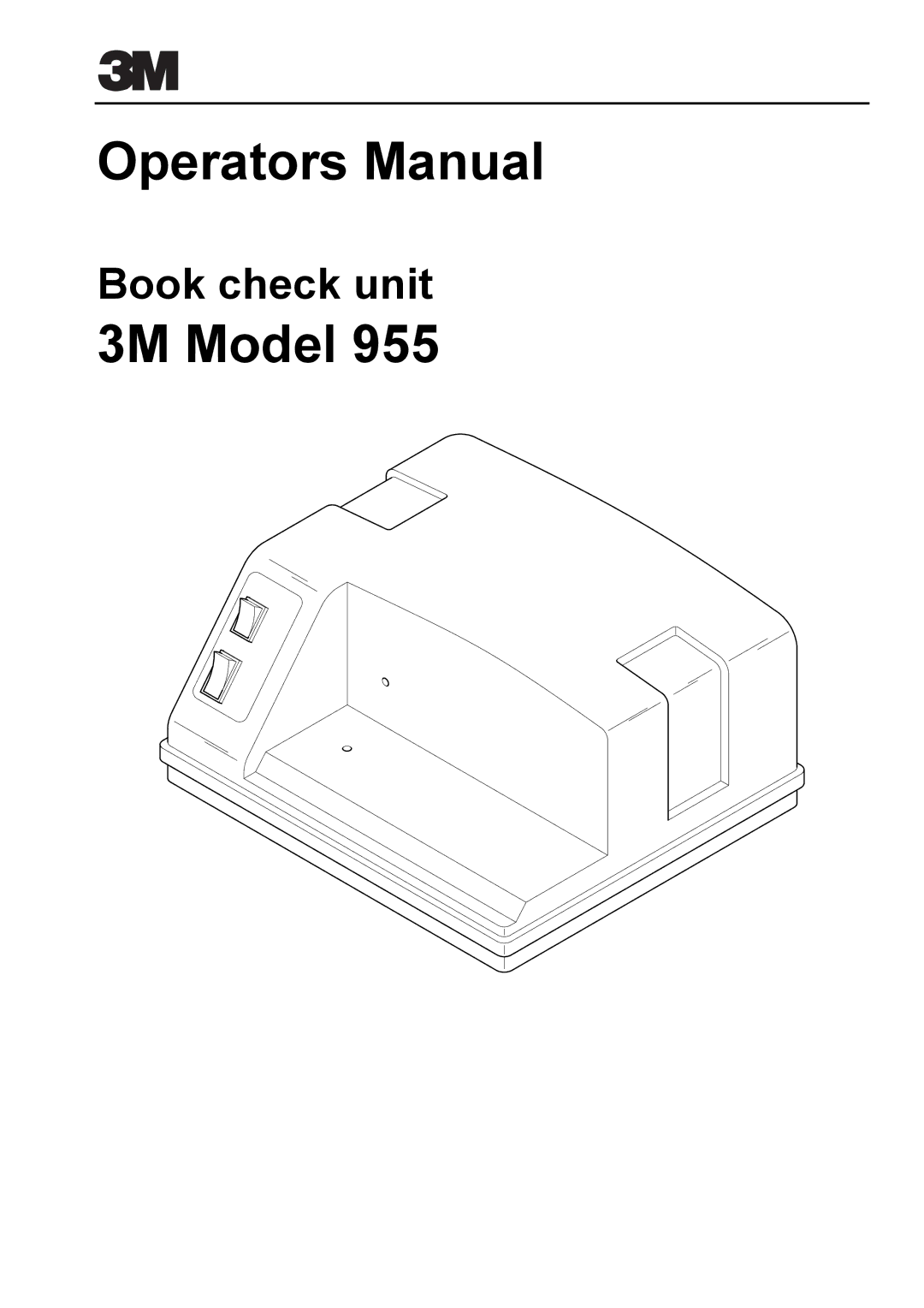 3M 955 manual Operators Manual 