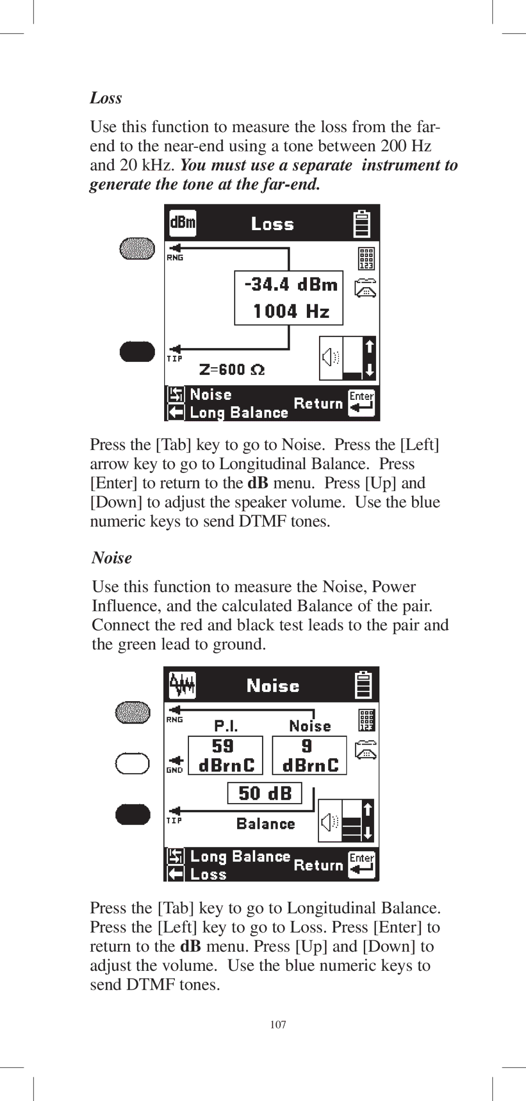 3M 965DPS instruction manual Loss, Noise 