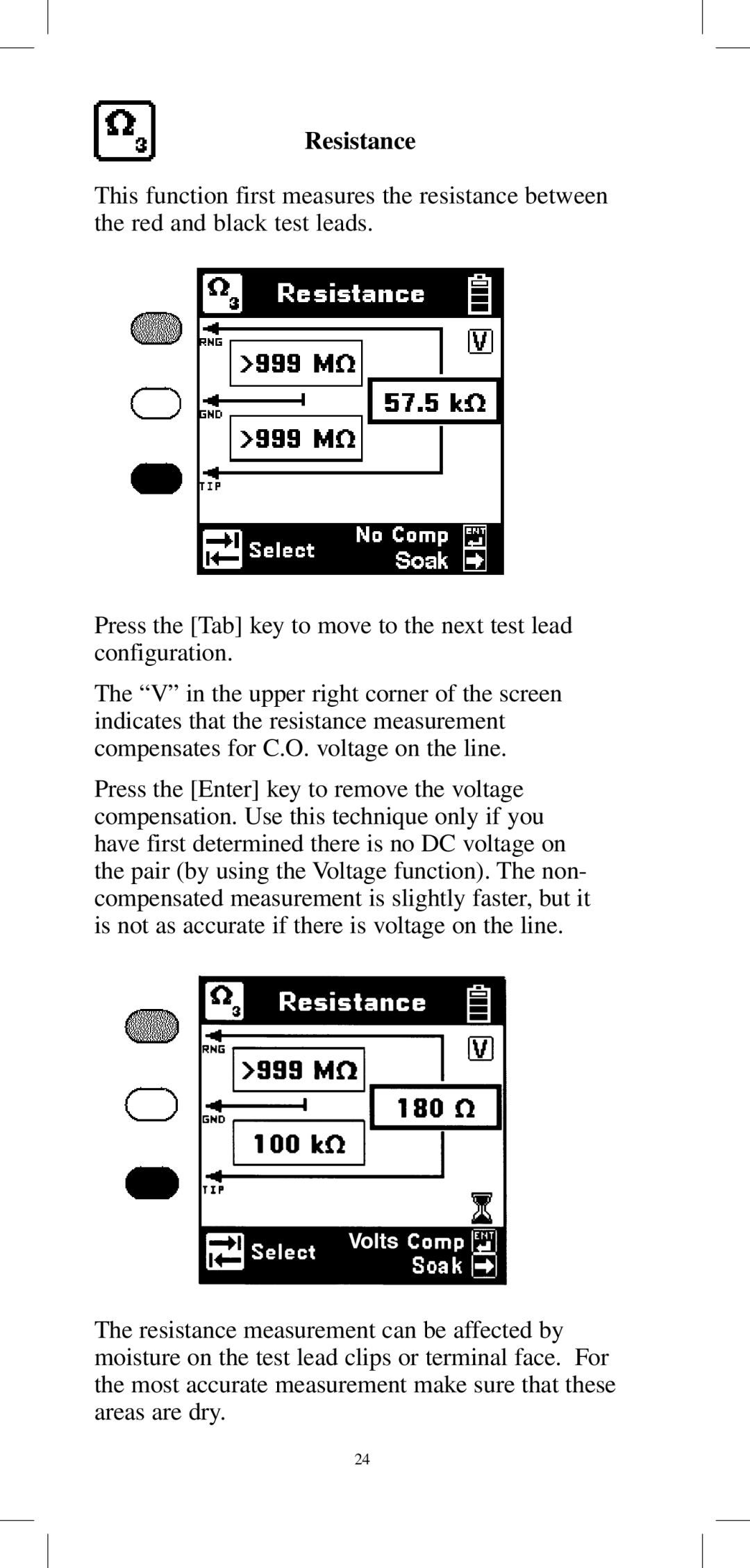 3M 965DPS instruction manual Resistance 