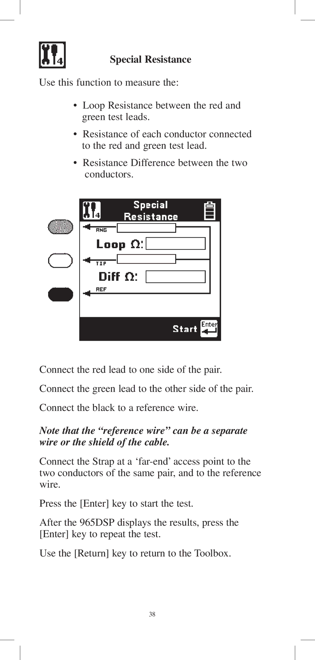 3M 965DPS instruction manual Special Resistance 