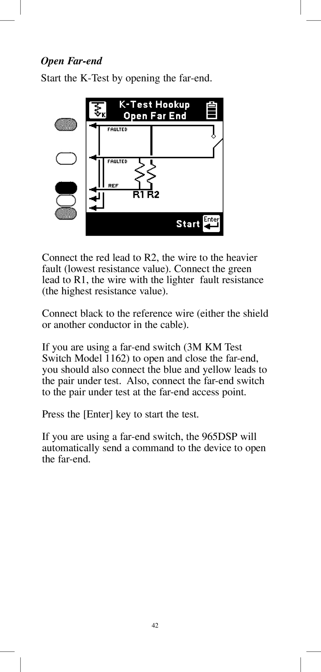 3M 965DPS instruction manual Open Far-end 