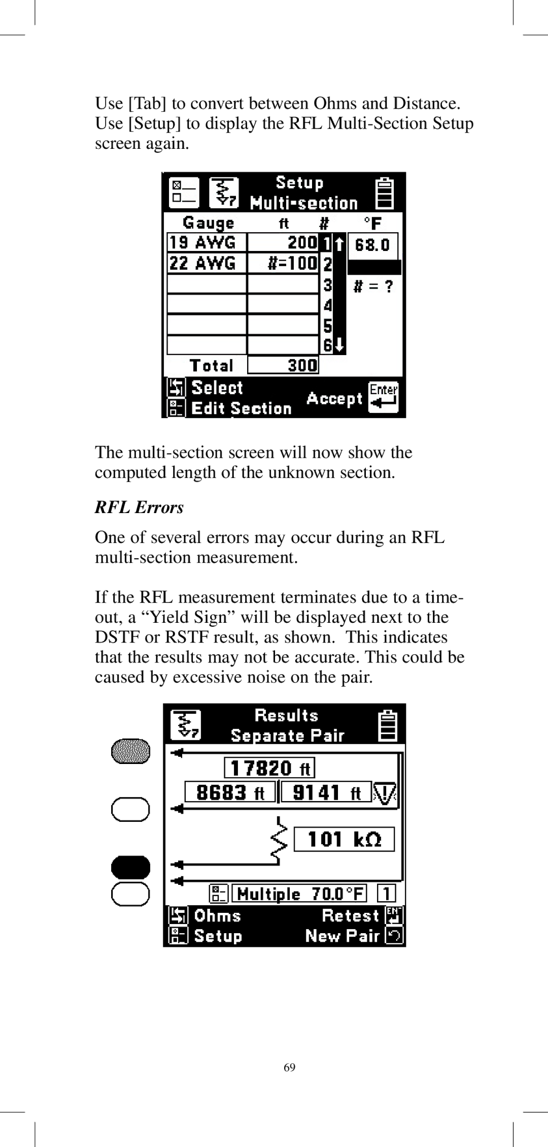 3M 965DPS instruction manual RFL Errors 