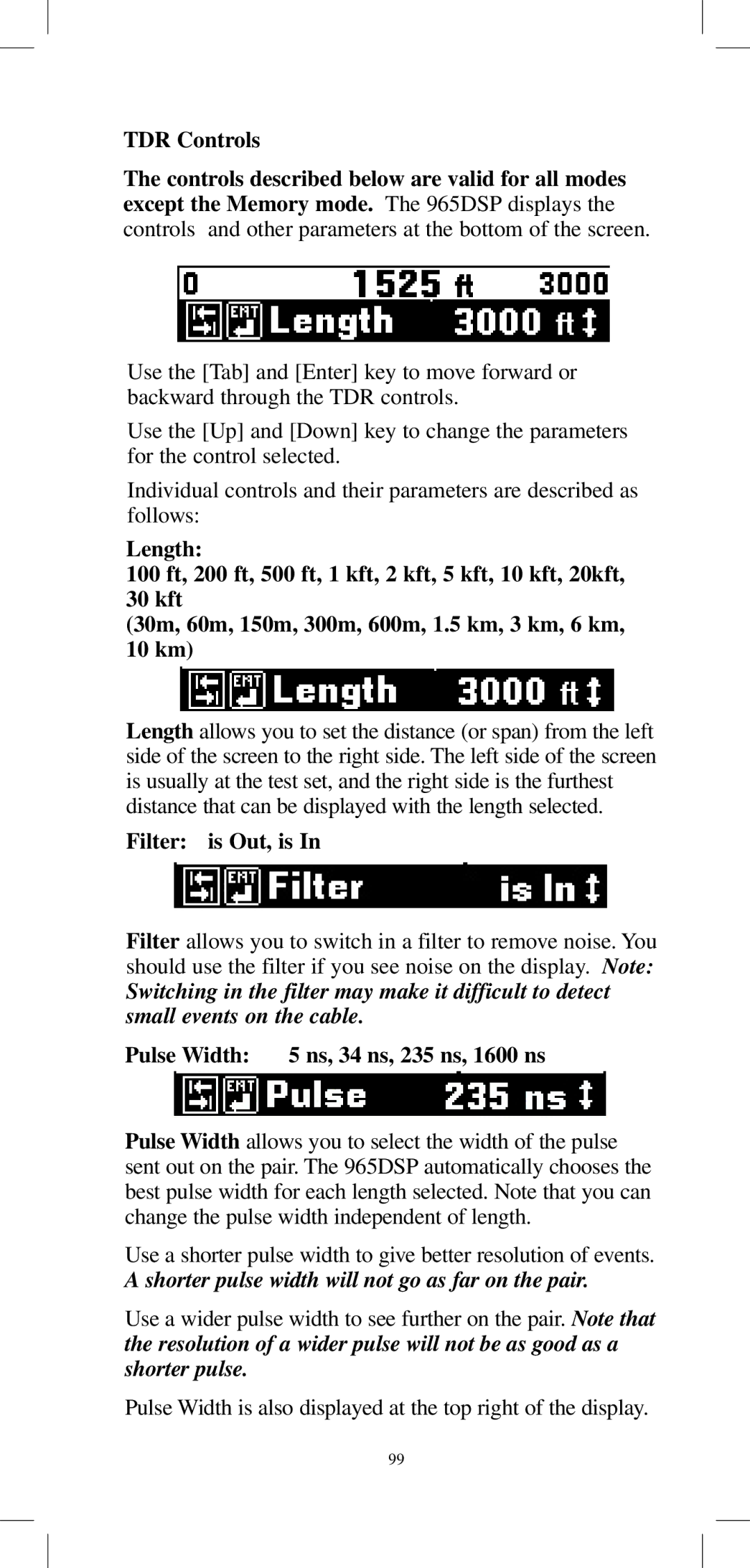 3M 965DPS instruction manual Shorter pulse width will not go as far on the pair 