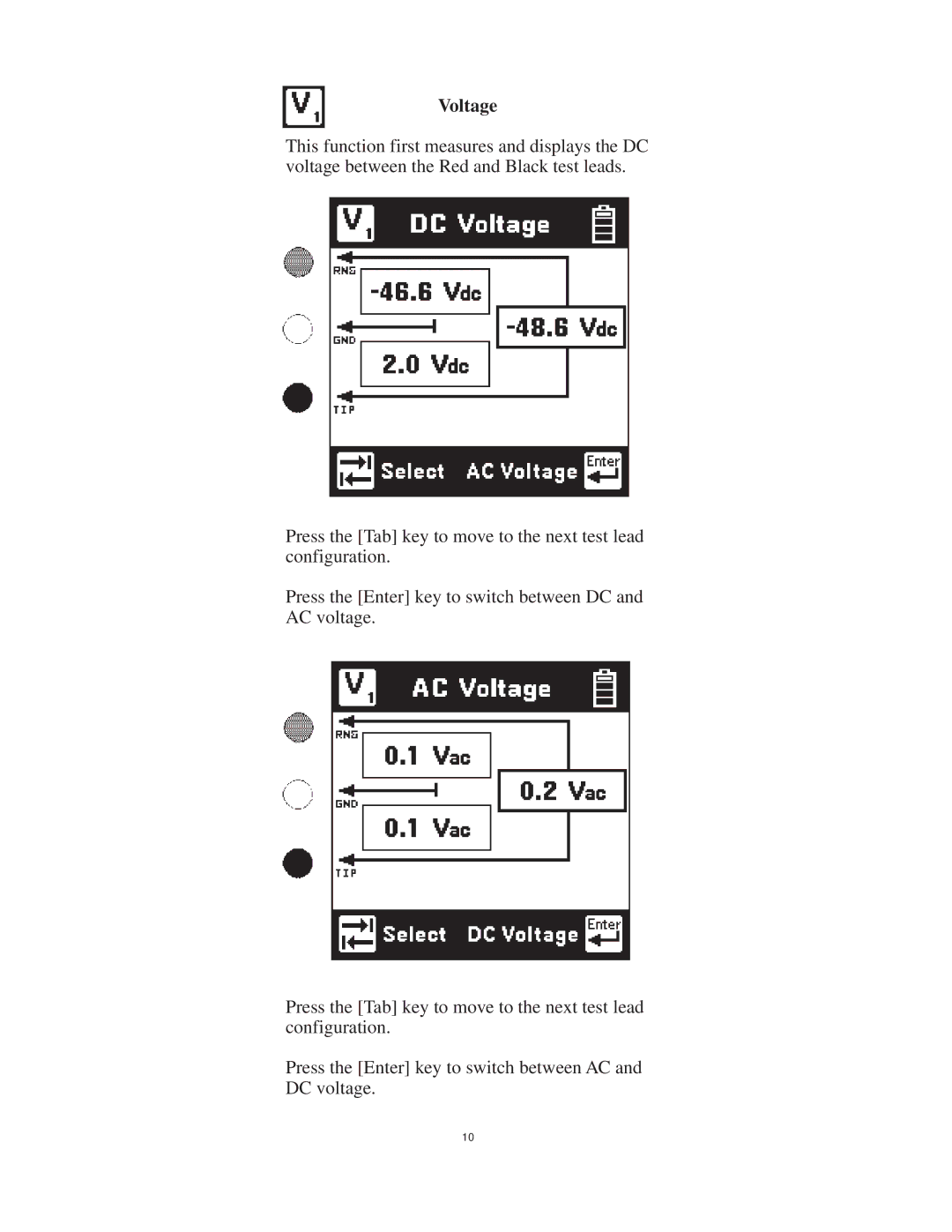 3M 965DSP-B instruction manual Voltage 