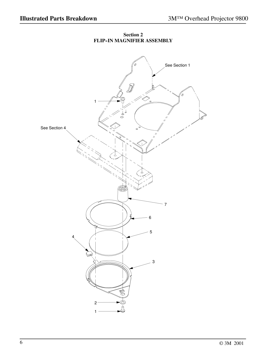 3M 9800 manual 3M Overhead Projector 