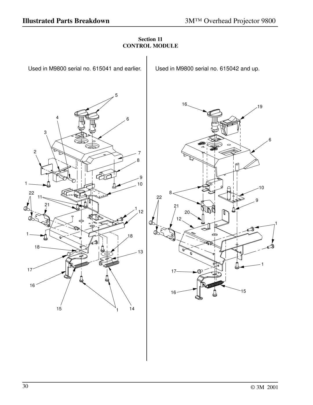 3M 9800 manual Control Module 