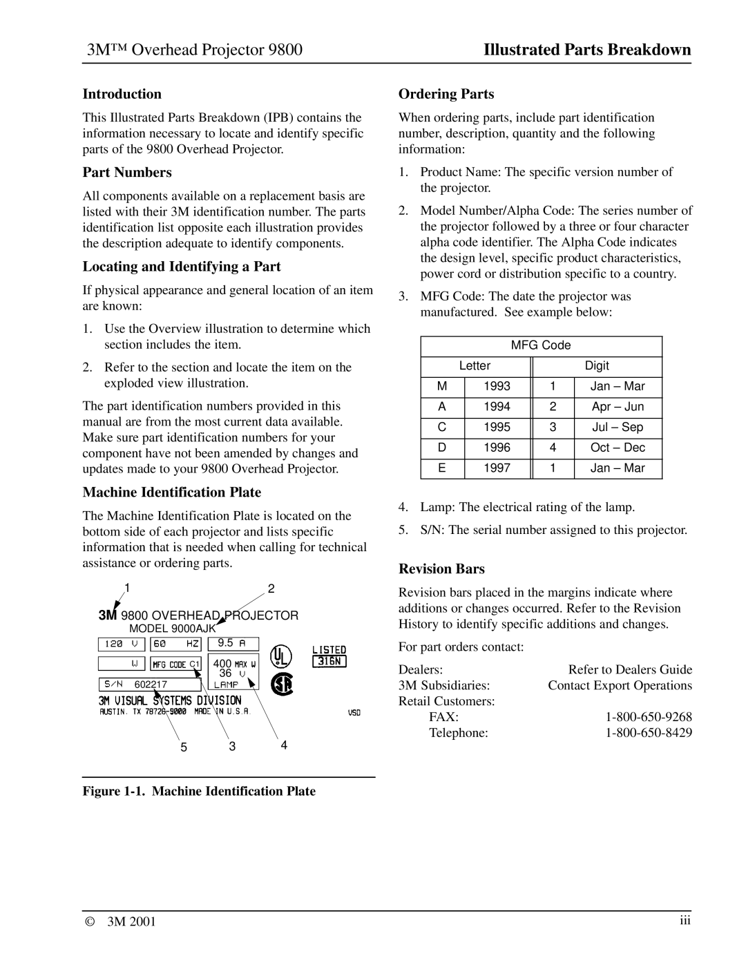 3M 9800 manual Introduction 