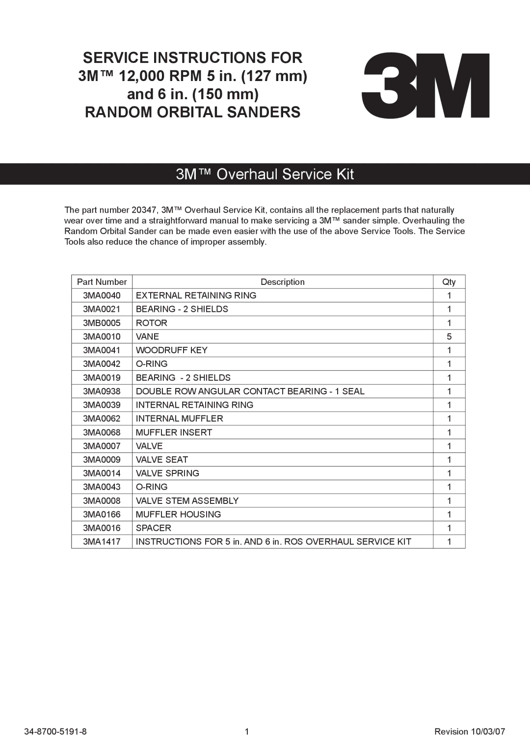 3M AT-DIS7_PROHD manual 3MA0021, 3MB0005, 3MA0010, 3MA0041, 3MA0042, 3MA0019, 3MA0938, 3MA0039, 3MA0062, 3MA0068, 3MA0007 