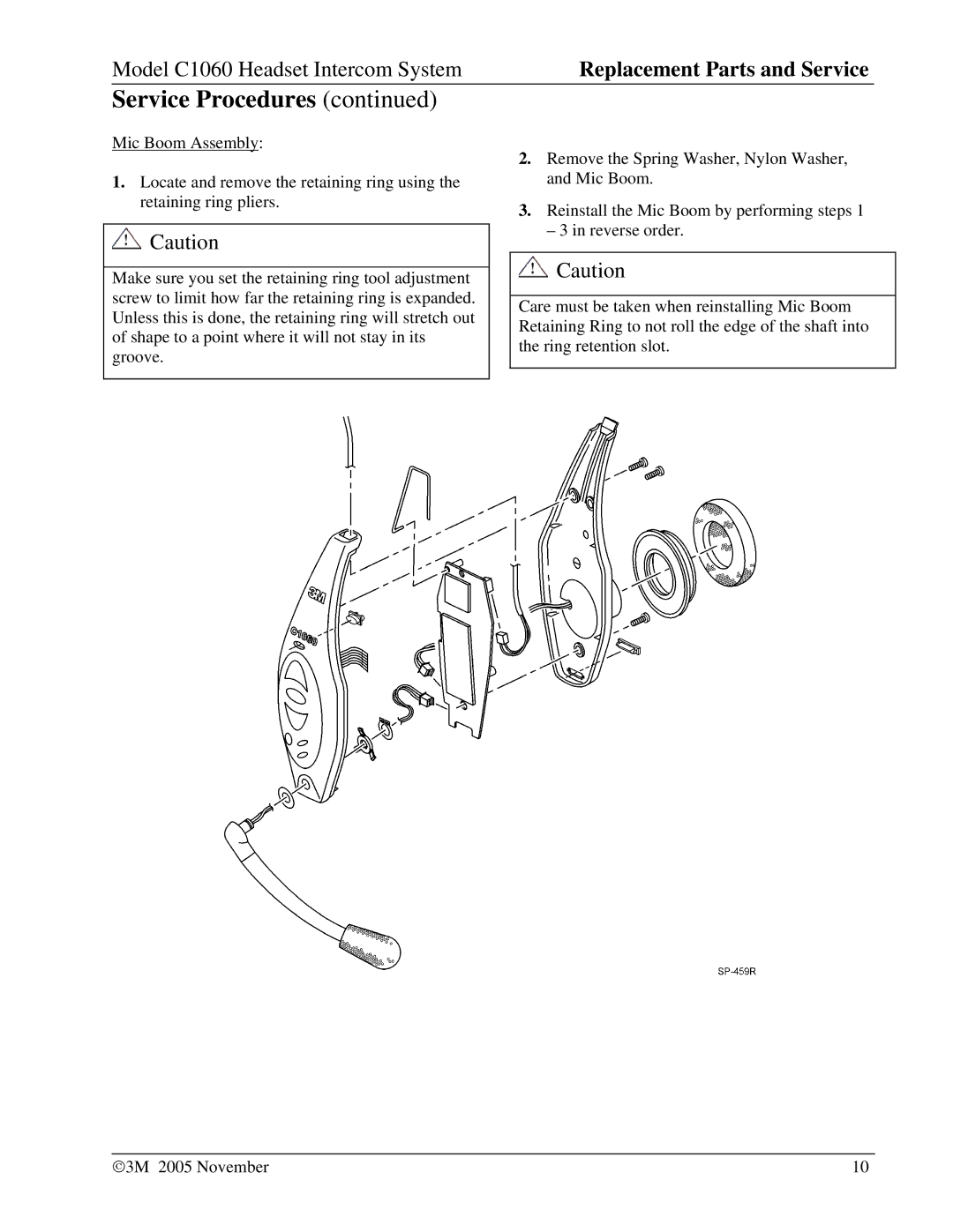 3M C1060 manual Service Procedures 