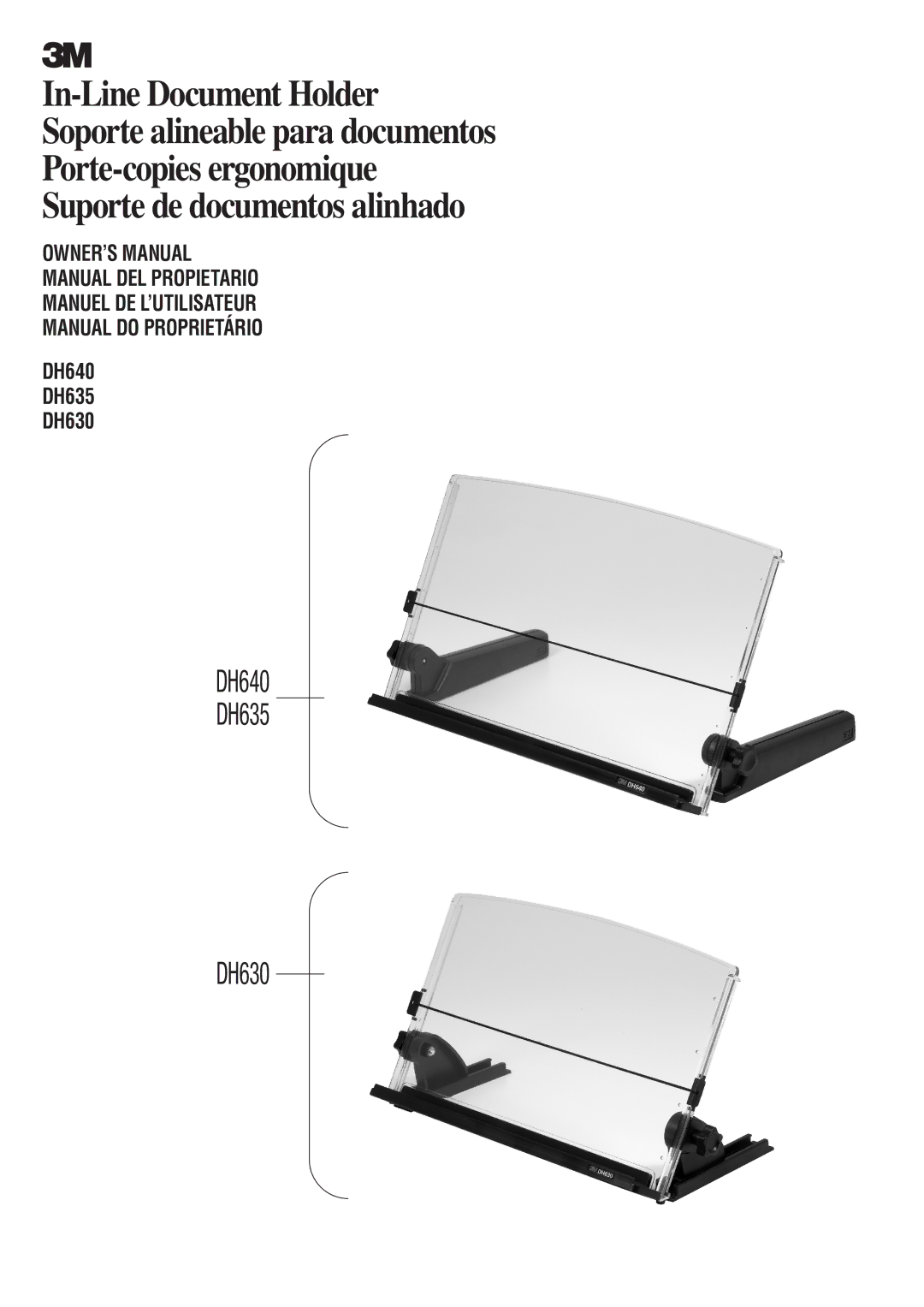 3M owner manual DH640 DH635 DH630 