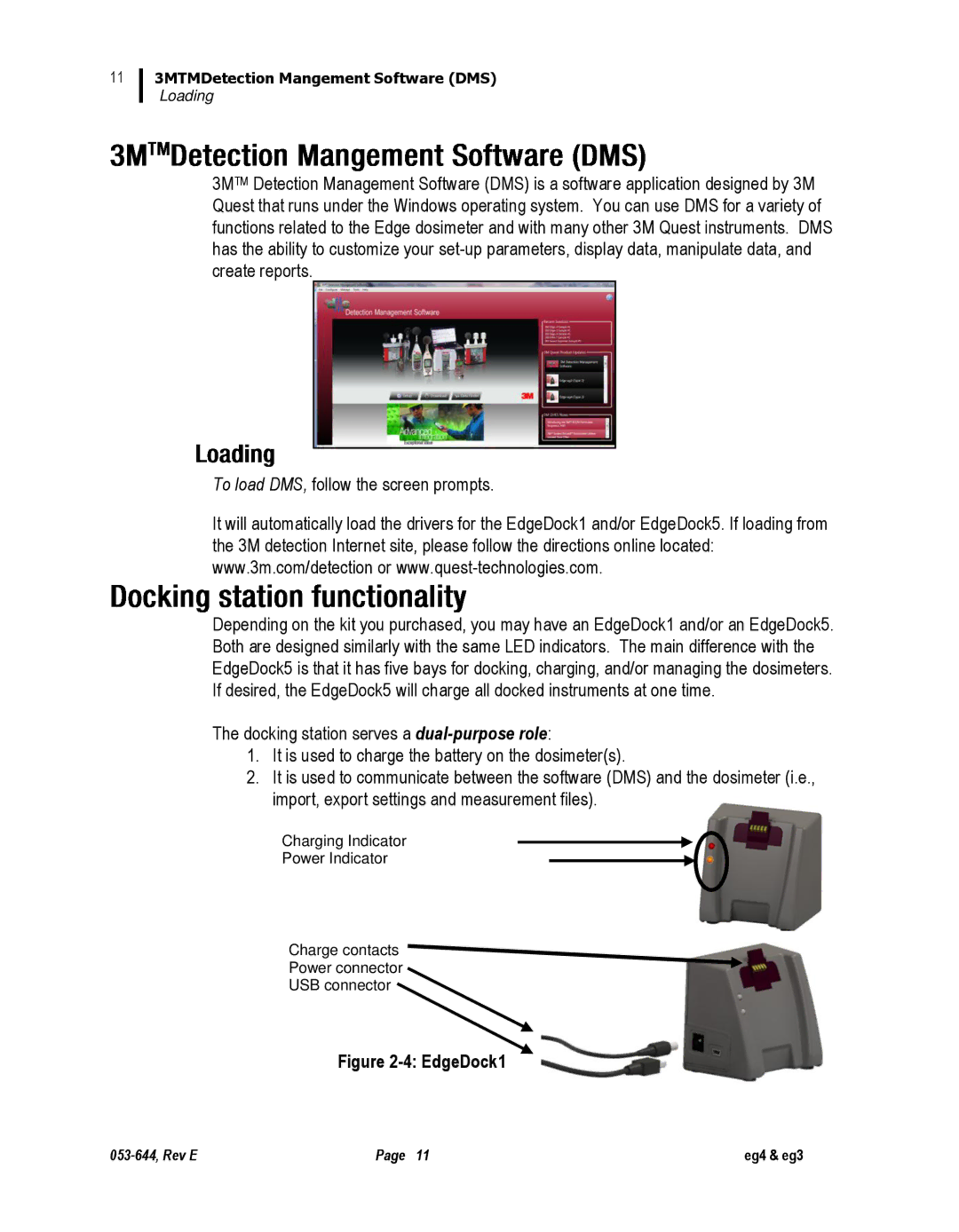 3M eg4, eg3 user manual EdgeDock1 