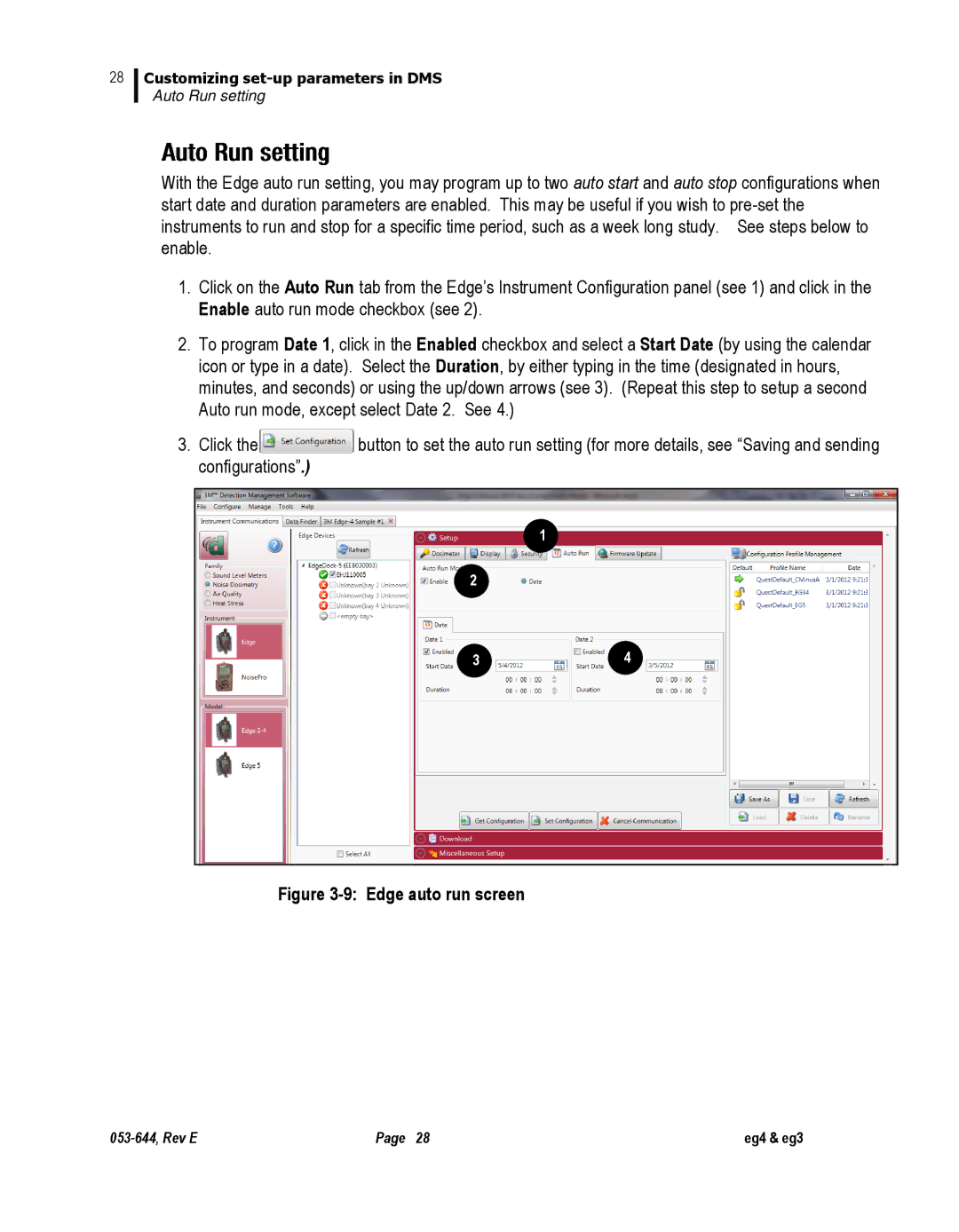 3M eg3, eg4 user manual Edge auto run screen 