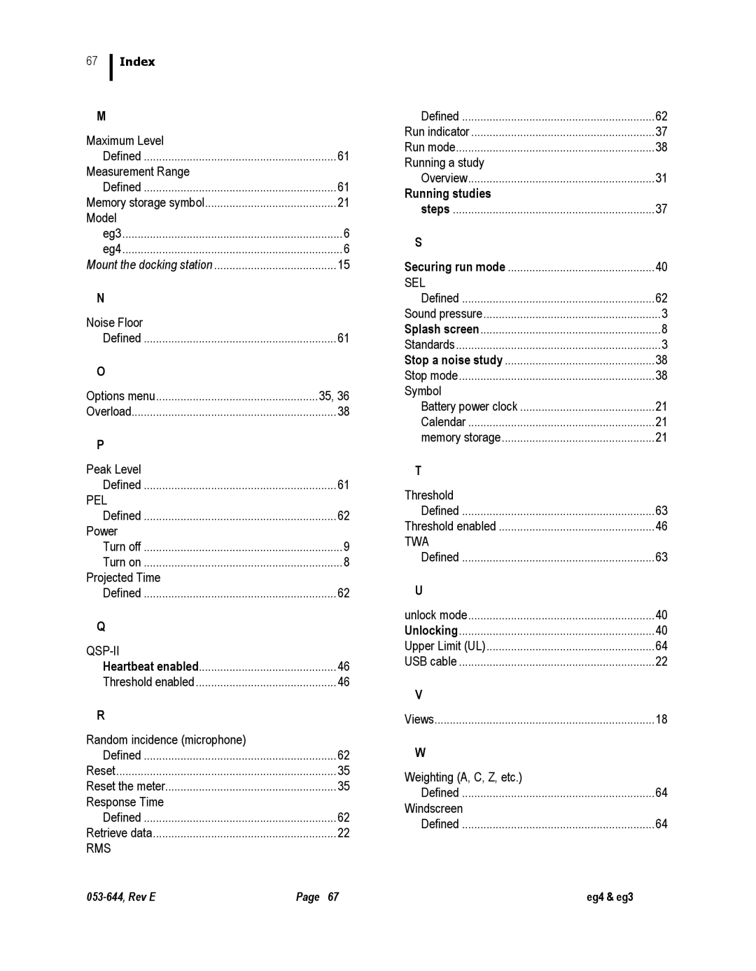 3M eg4, eg3 user manual Qsp-Ii, Running studies 