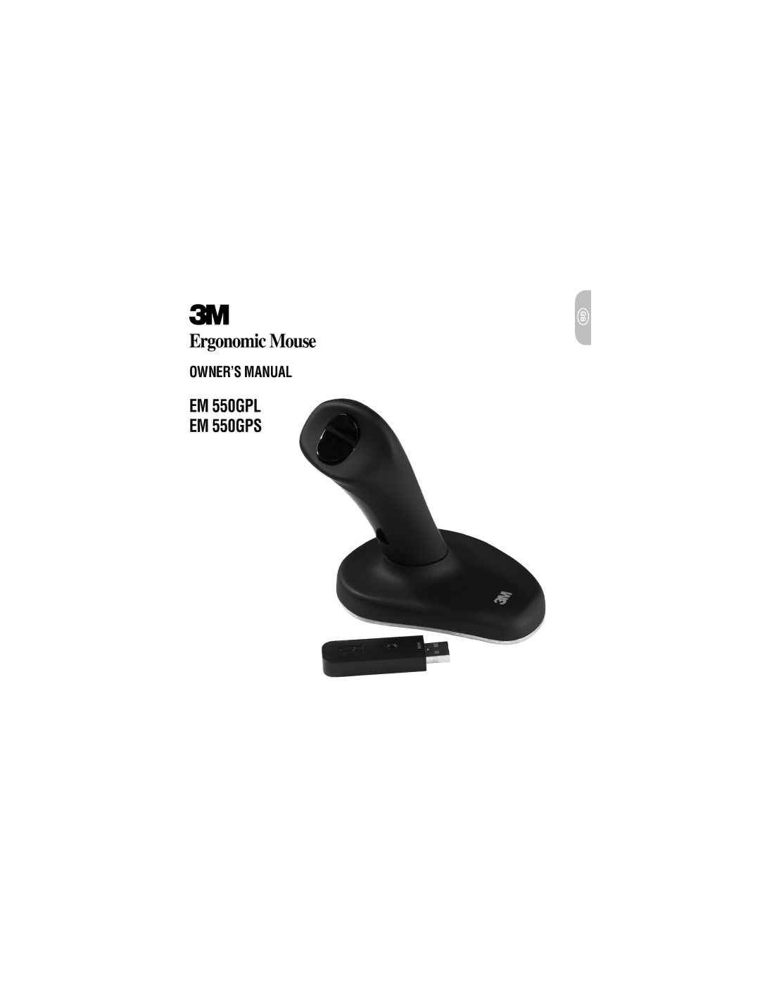 3M EM 550GPS, EM 550GPL owner manual Ergonomic Mouse 