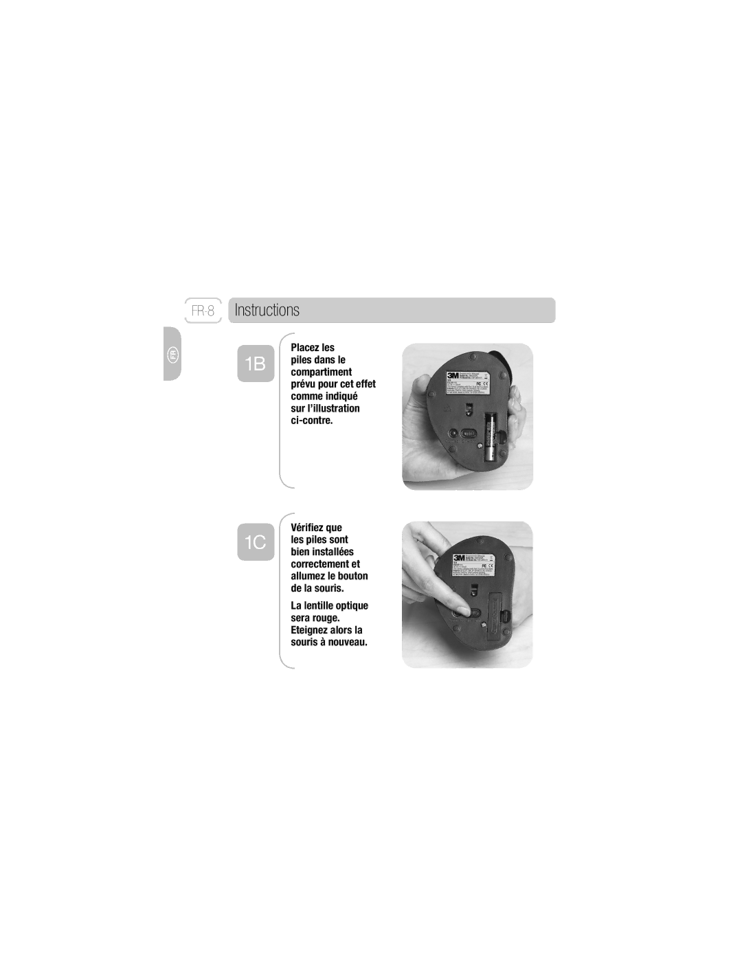 3M EM 550GPL, EM 550GPS owner manual FR-8Instructions 