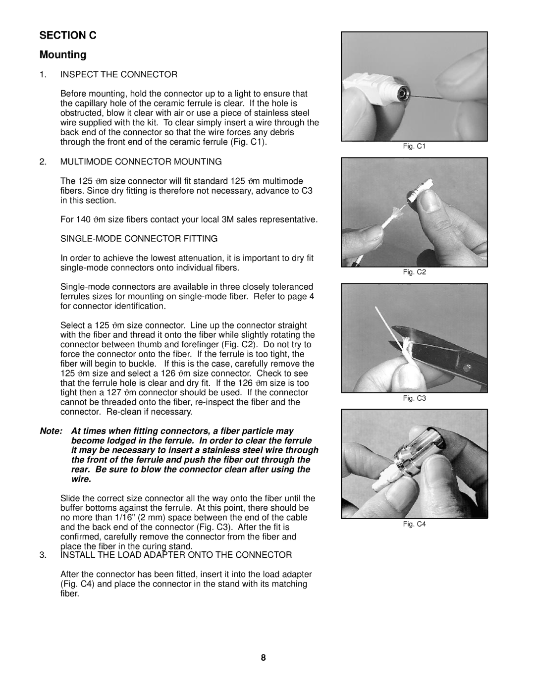 3M FC, PC3 manual Section C, Mounting 