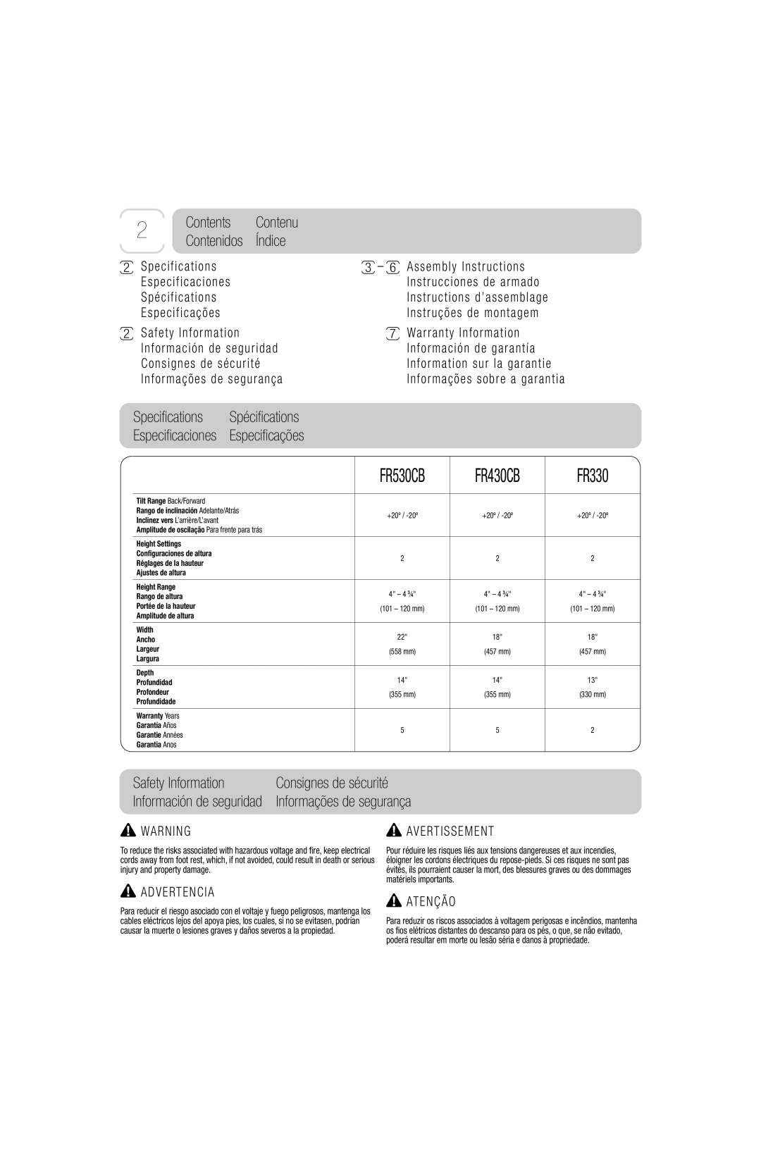 3M FR330 owner manual FR530CB FR430CB 