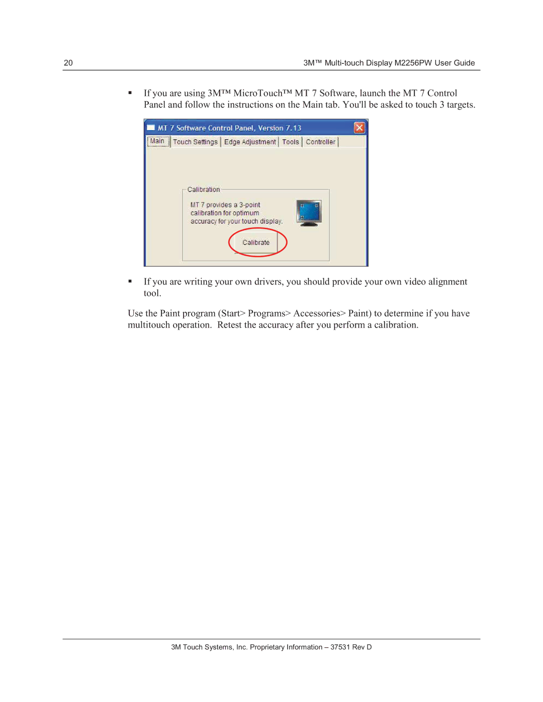 3M manual 3M Multi-touch Display M2256PW User Guide 