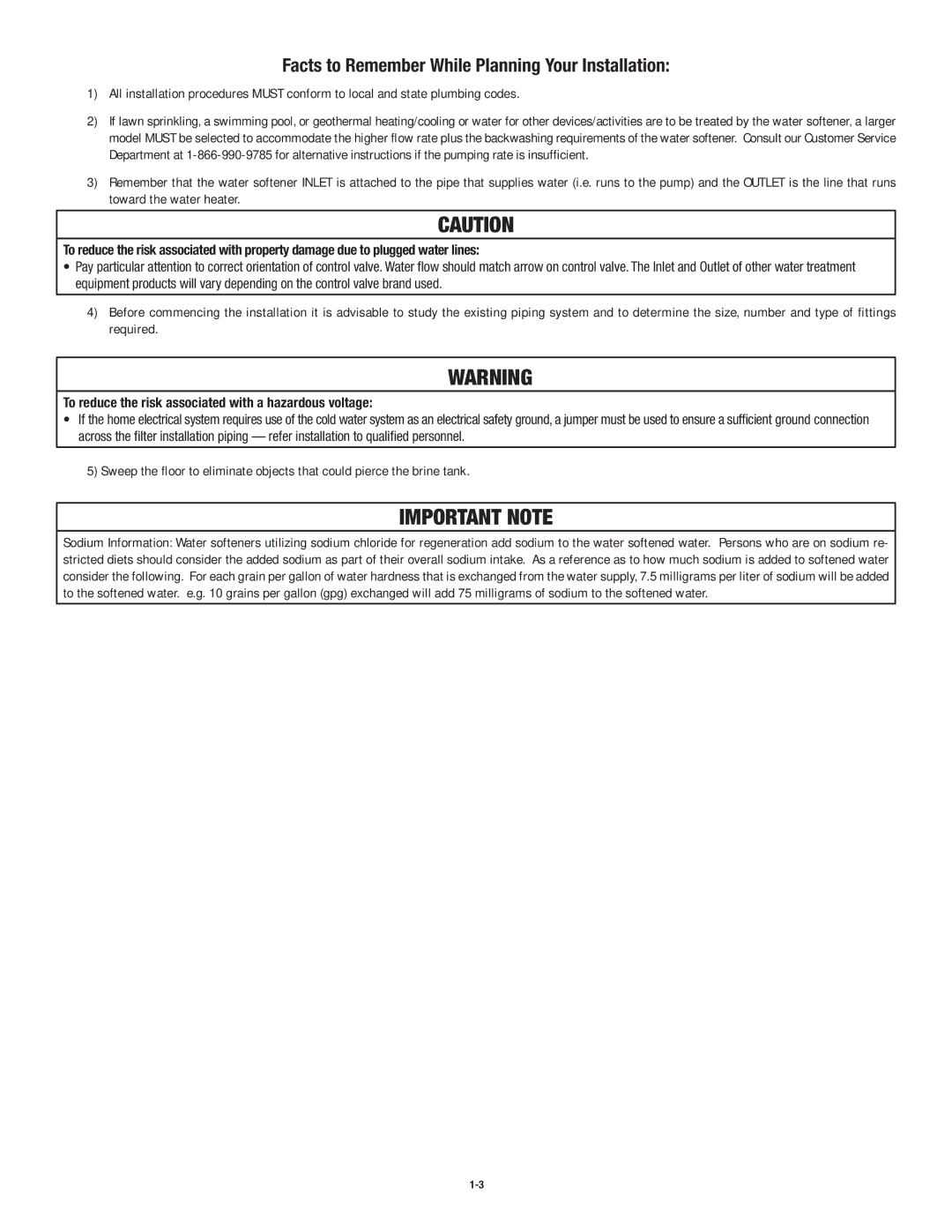 3M NWS200M, NWS150M, NWS100M manual Important Note 