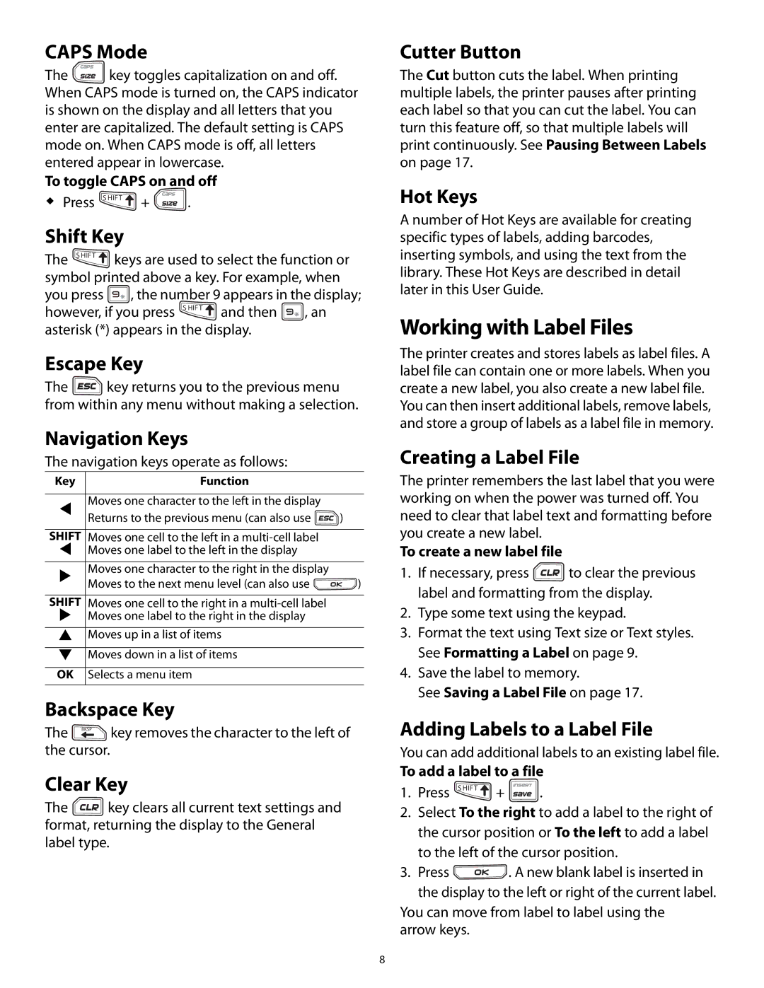 3M PL200 User manual Working with Label Files 