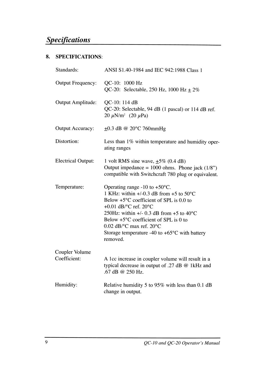 3M QC-10, QC-20 user manual 