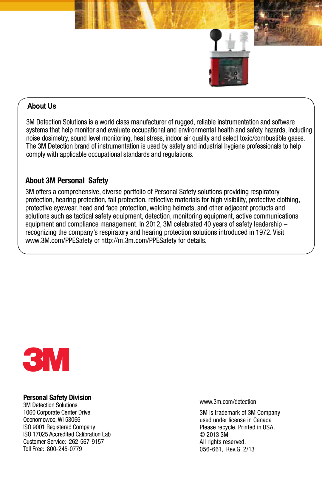 3M QuesTemp 32 user manual About Us 