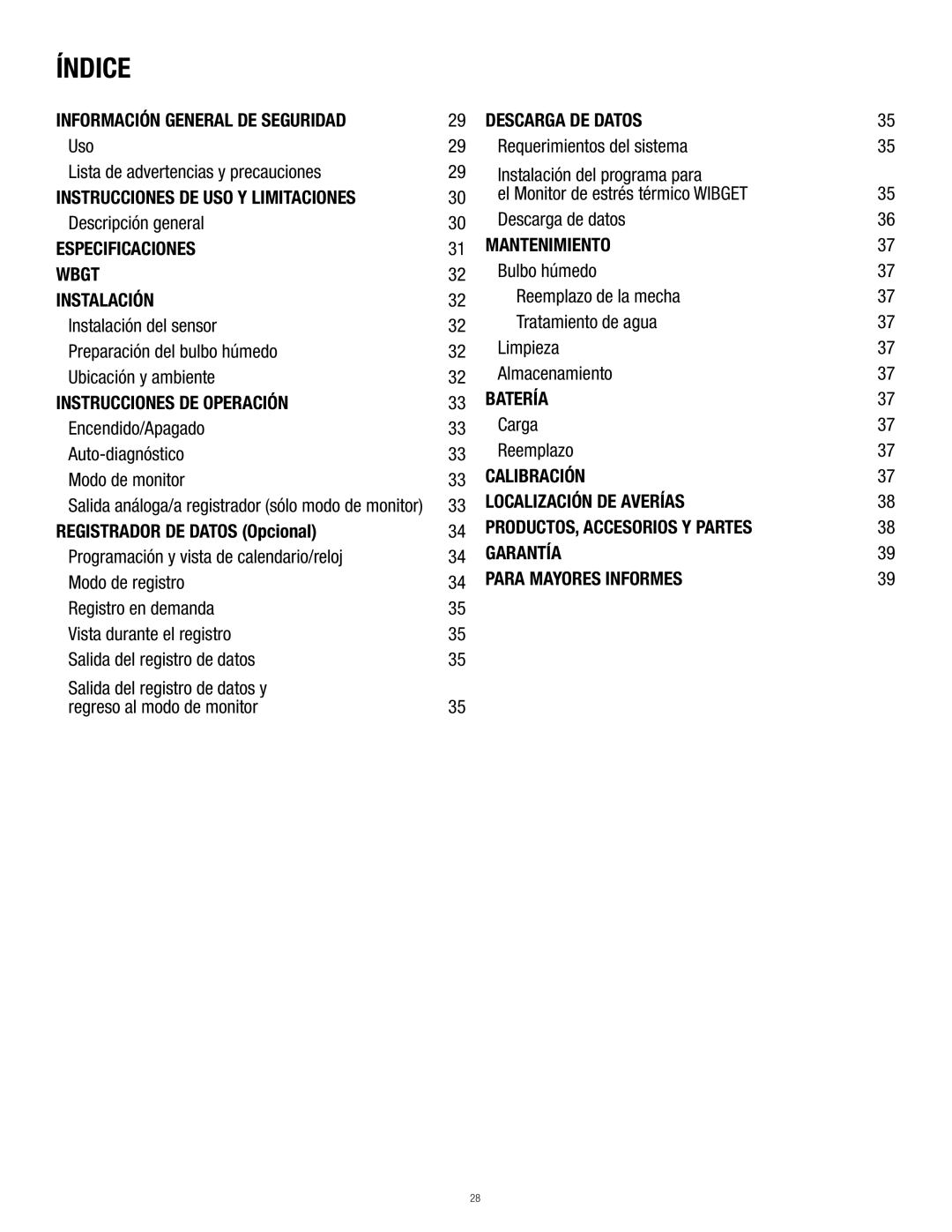 3M RSS-214 manual Índice 