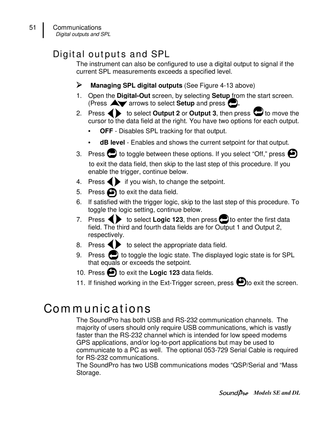 3M SE, DL user manual Communications, Digital outputs and SPL,  Managing SPL digital outputs See -13 above 