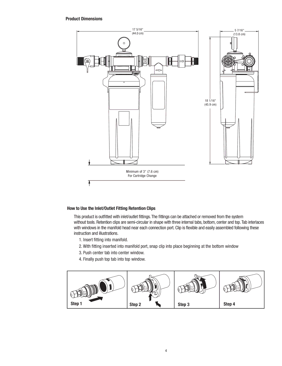 3M SF1XX instruction manual Product Dimensions 