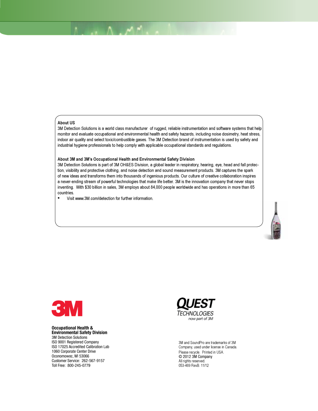 3M BK4936, Version A: QE7052 manual About US 