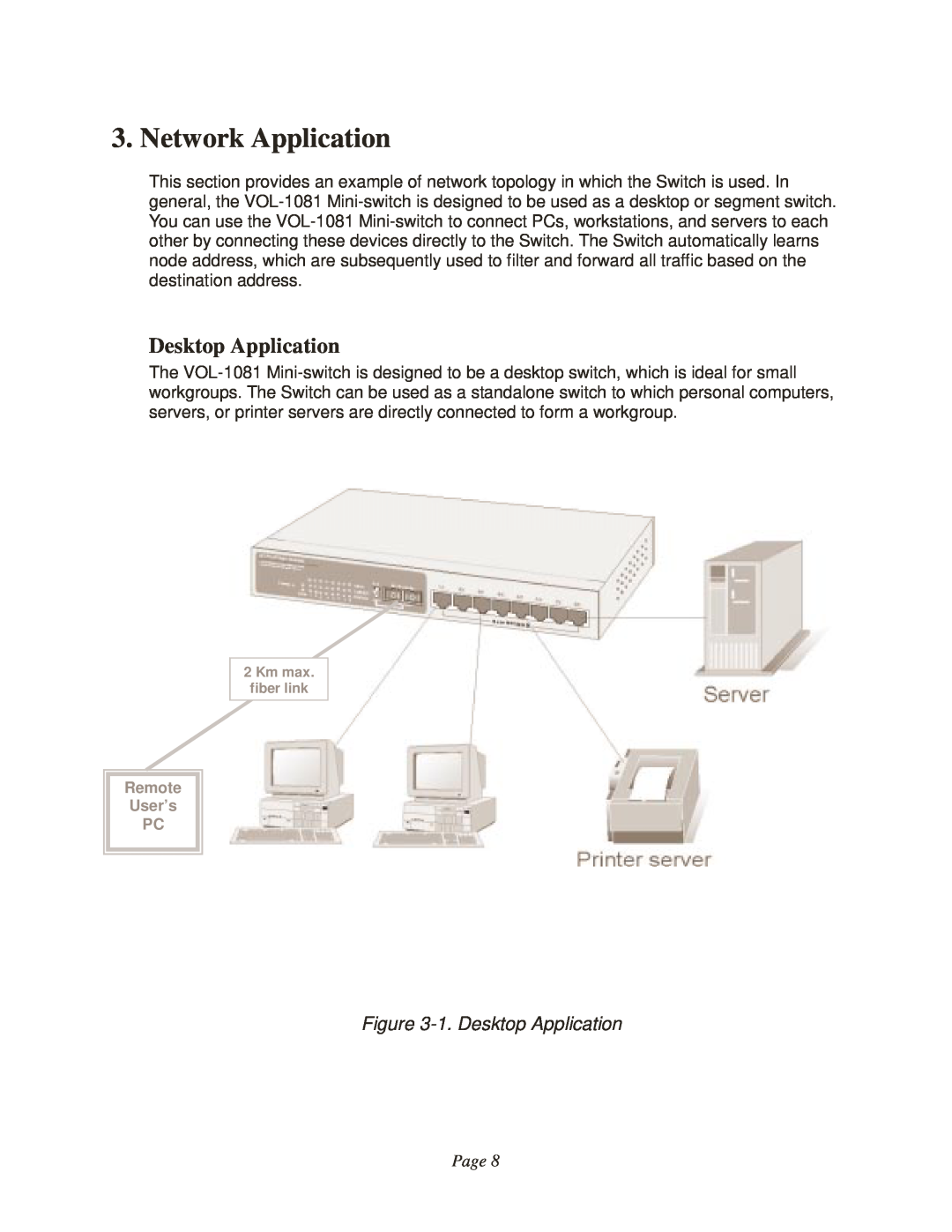 3M VOL-1081 manual Network Application, 1. Desktop Application, Page 