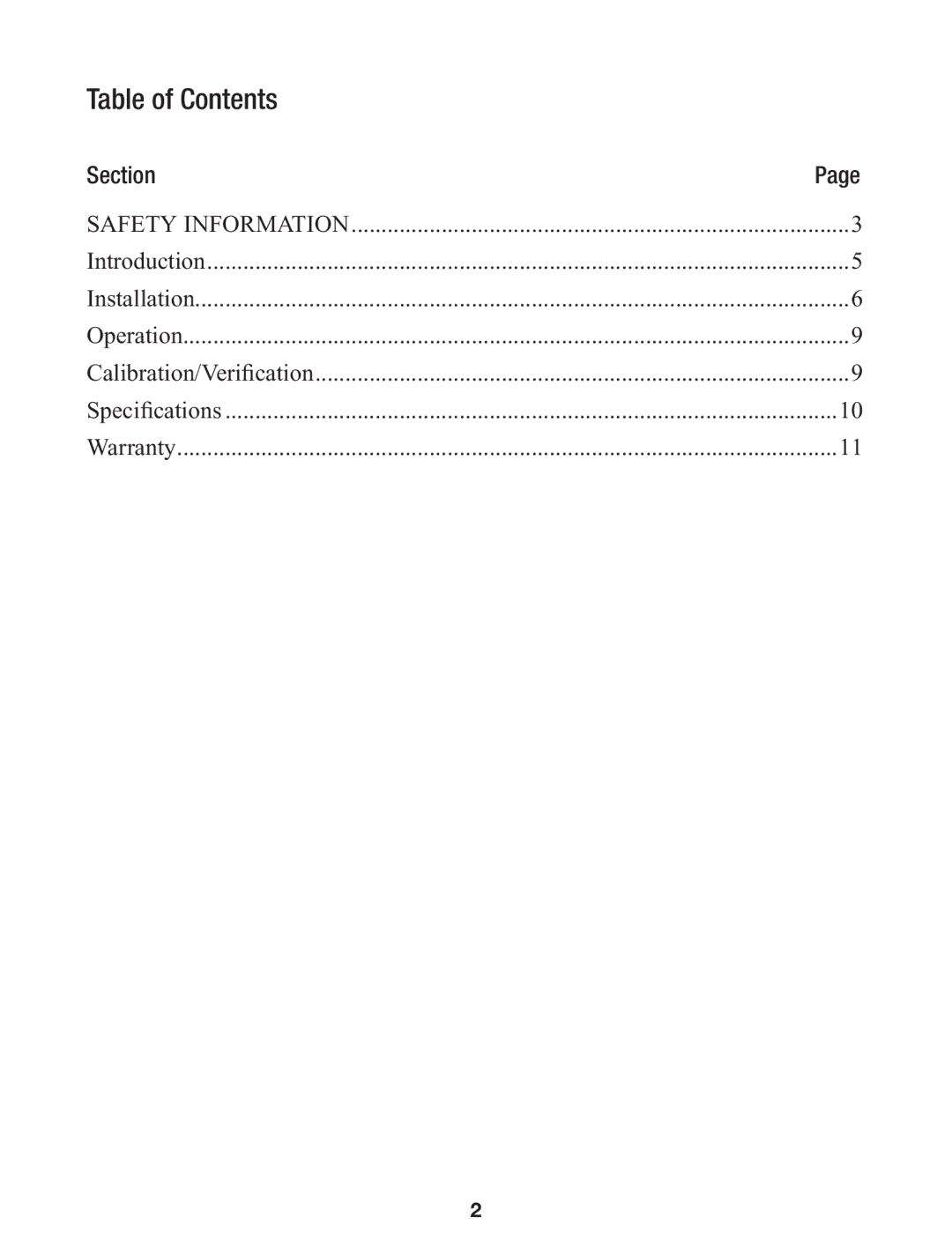 3M WSMONITOR 2, WSMONITOR3, WSMONITOR1 manual Table of Contents 