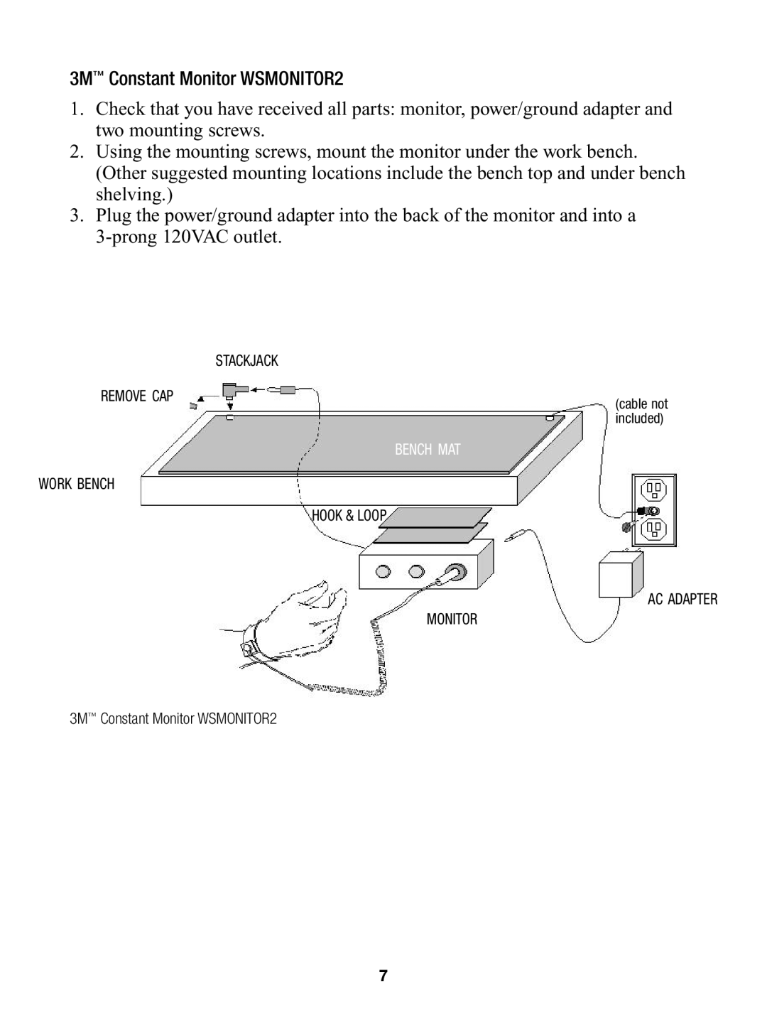 3M WSMONITOR1, WSMONITOR3, WSMONITOR 2 manual 3M Constant Monitor WSMONITOR2 