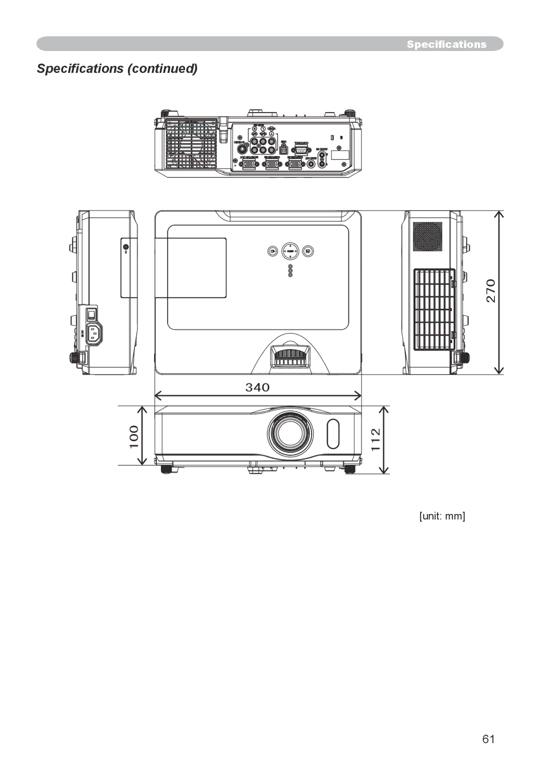 3M X66 manual , Specifications 