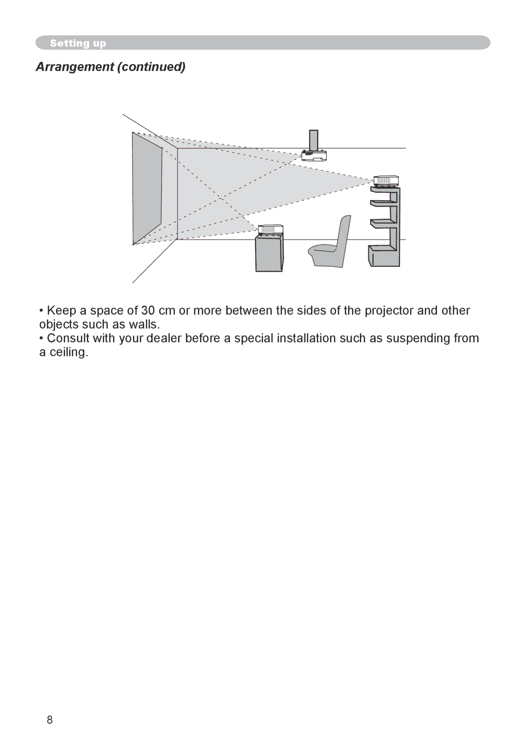 3M X66 manual Arrangement 