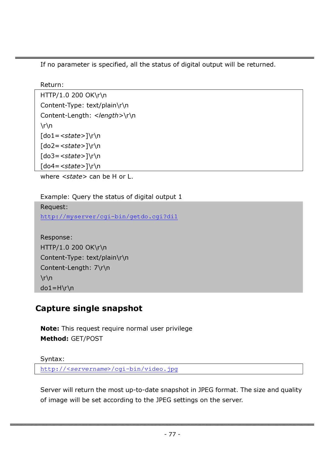 4XEM IPCAMWFD manual Capture single snapshot 