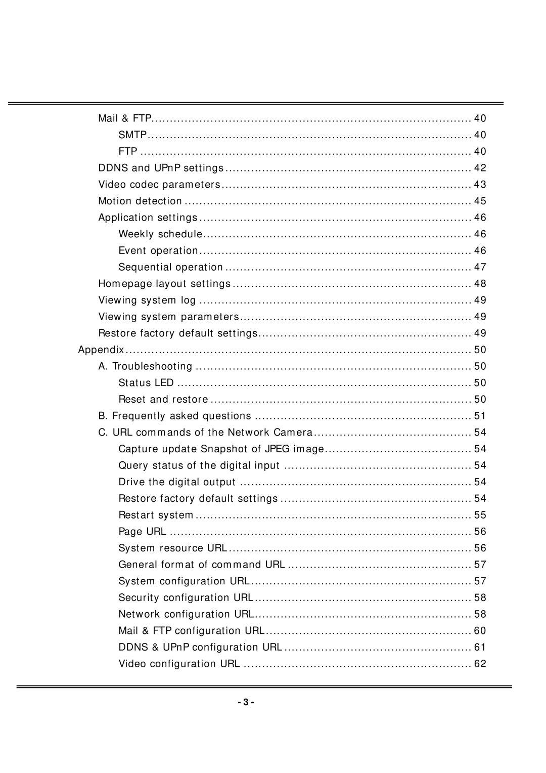 4XEM IPCAMWL40 manual Smtp FTP 