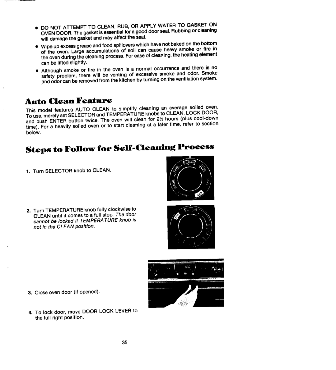 888 Digital S136, S156, S161 manual Auto Clean Feature, Steps to Follow for Self-Cleaning Process 