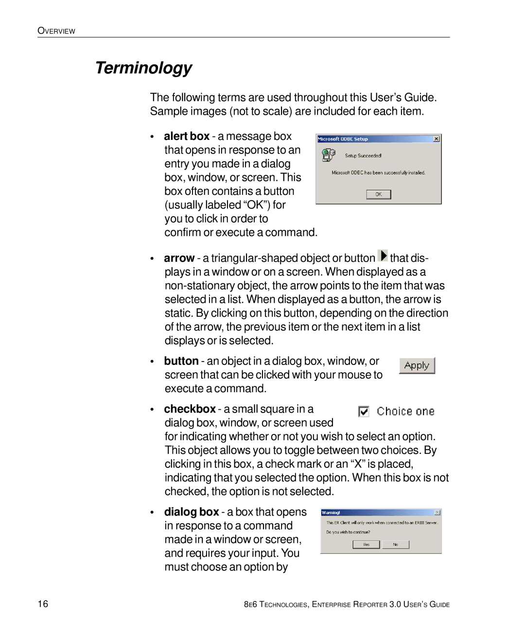 8e6 Technologies 3 manual Terminology 