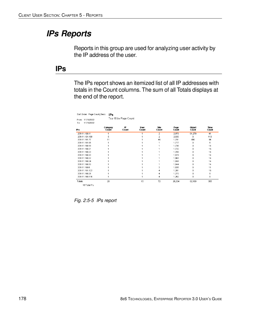 8e6 Technologies 3 manual IPs Reports, 178 