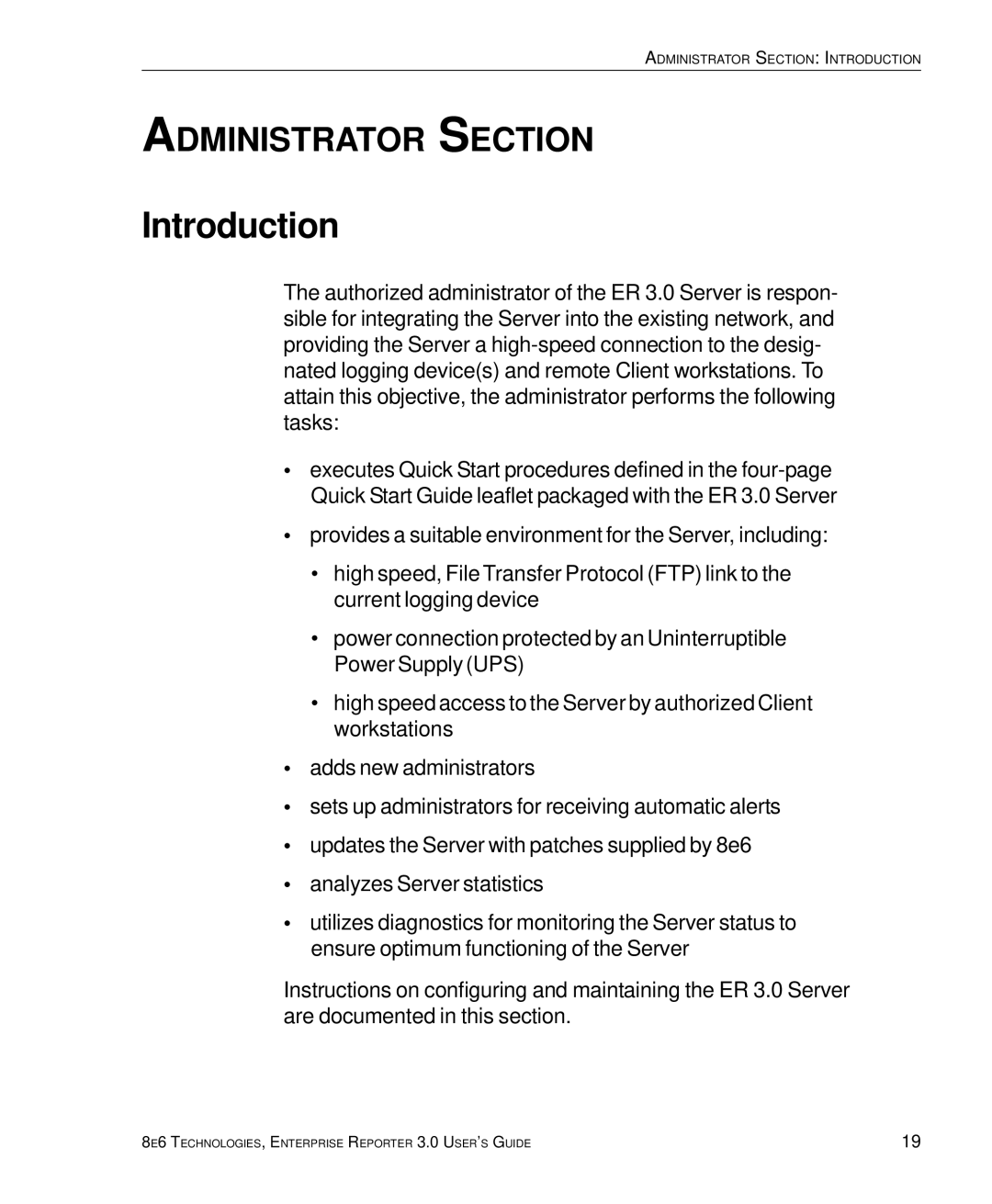 8e6 Technologies 3 manual Introduction 