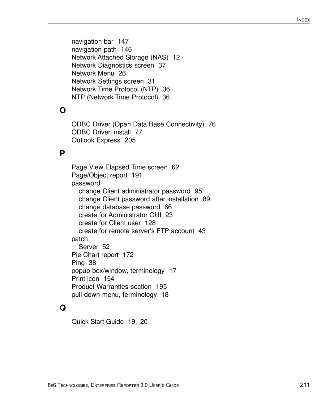 8e6 Technologies 3 manual 211 