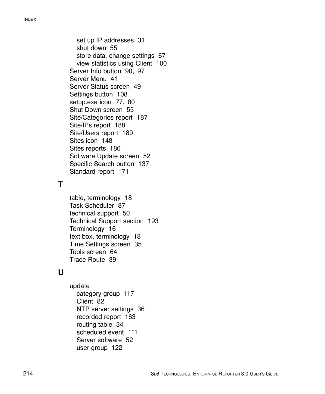 8e6 Technologies 3 manual 214 