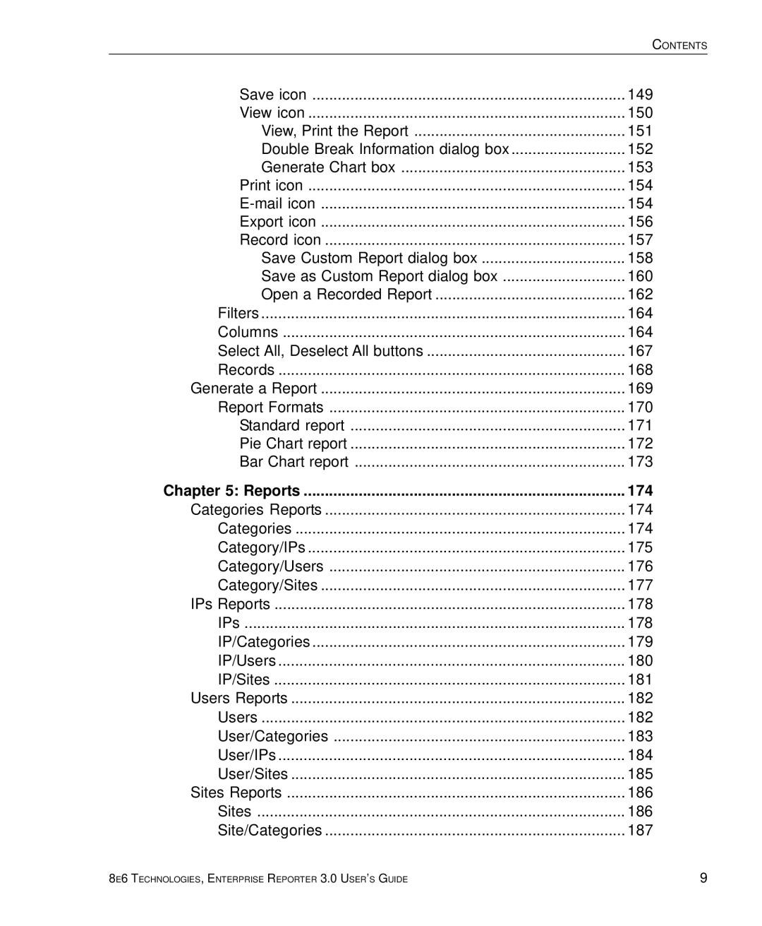 8e6 Technologies 3 manual 174 