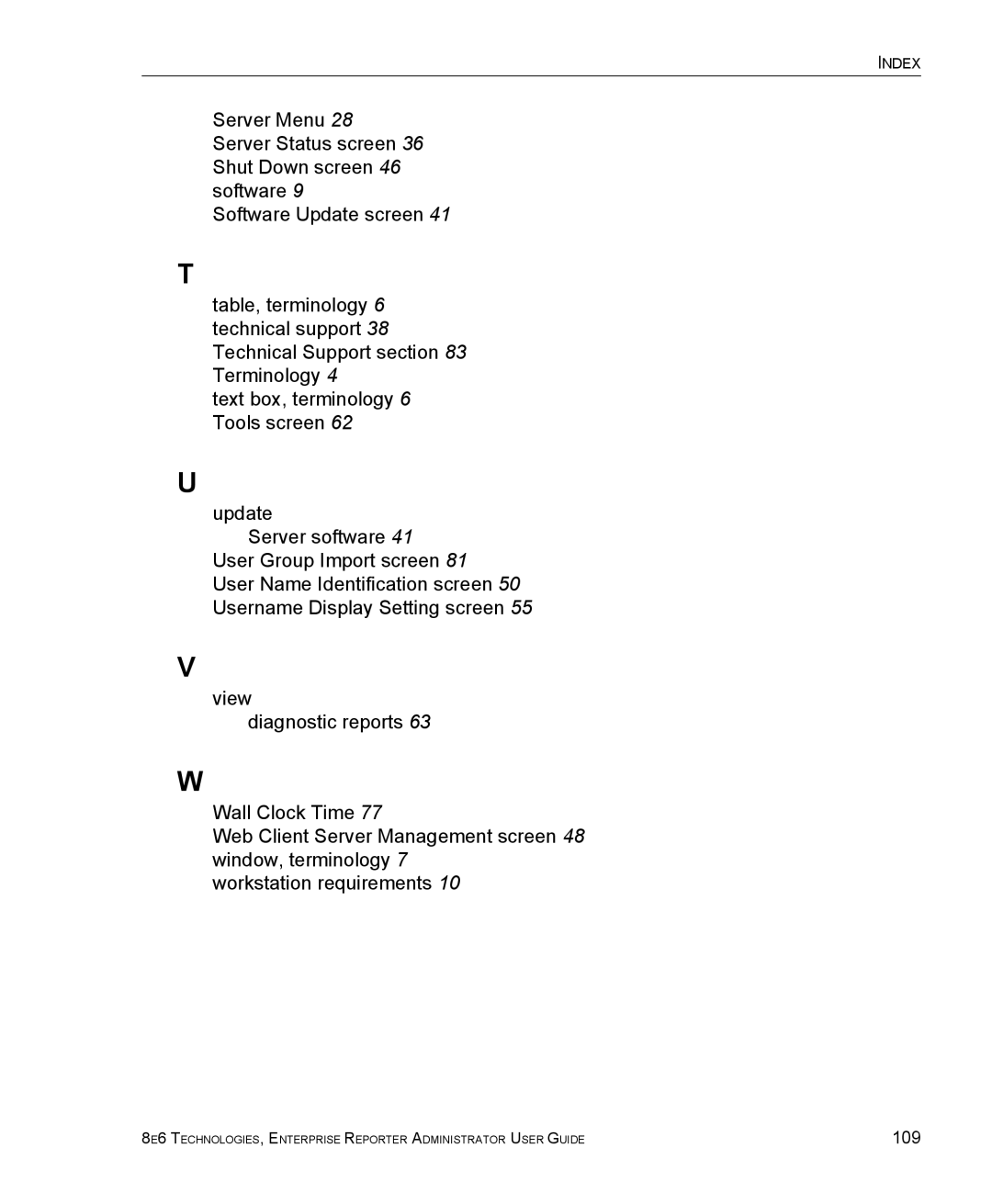 8e6 Technologies ER 4.0 manual 109 