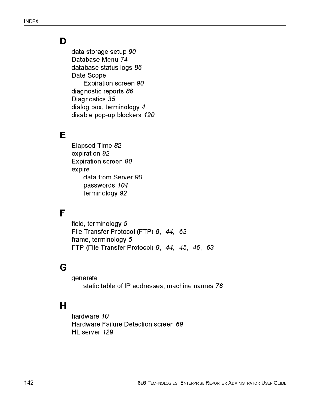 8e6 Technologies ER manual 142 