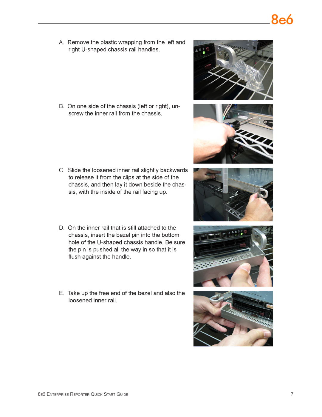 8e6 Technologies ERS-100 (5K02-51), ER3-100 (5K02-55), ER3-200 (5K02-56) 8e6 Enterprise Reporter Quick Start Guide 