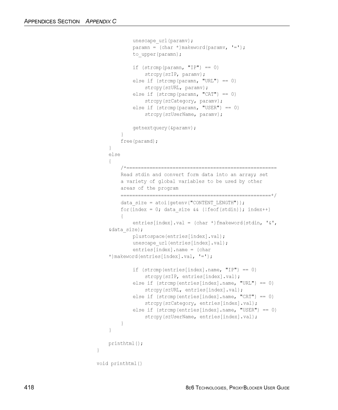 8e6 Technologies ProxyBlocker manual Entriesindex.val = char *fmakewordstdin, &, &datasize 